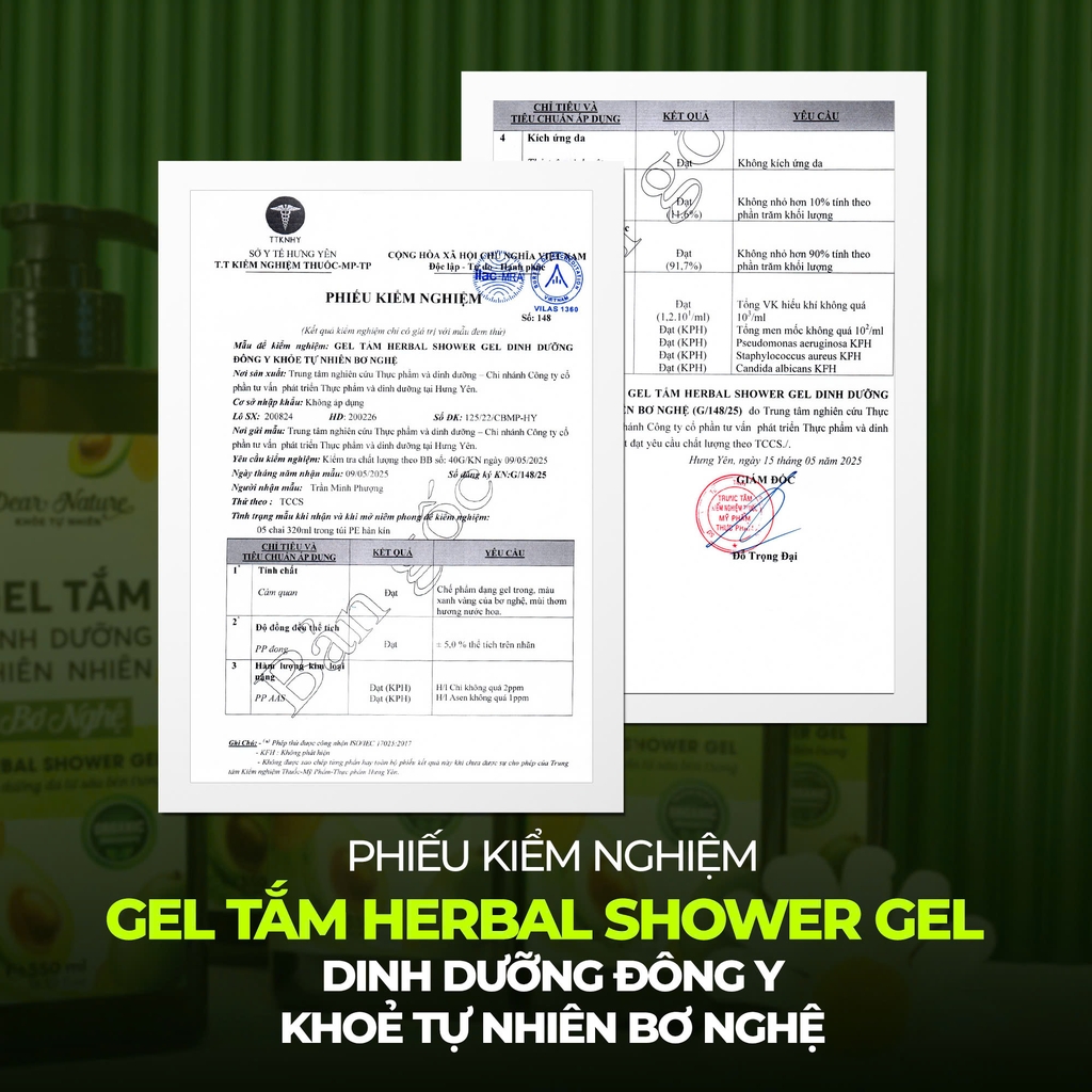 Gel tắm thảo mộc phục hồi thư giãn Oriental Herbal Shower Gel