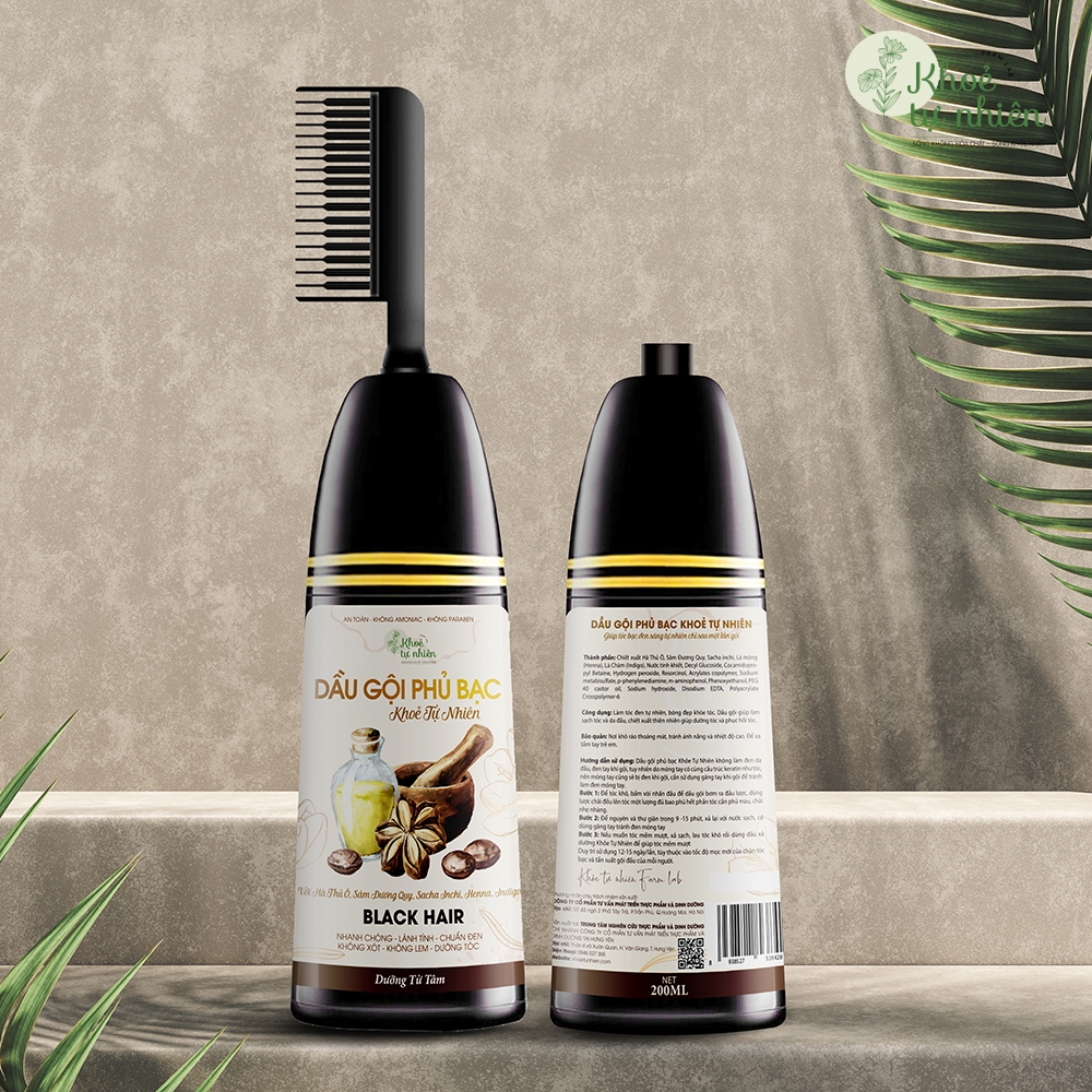 Dầu gội phủ bạc Khoẻ Tự Nhiên Black Hair Shampoo