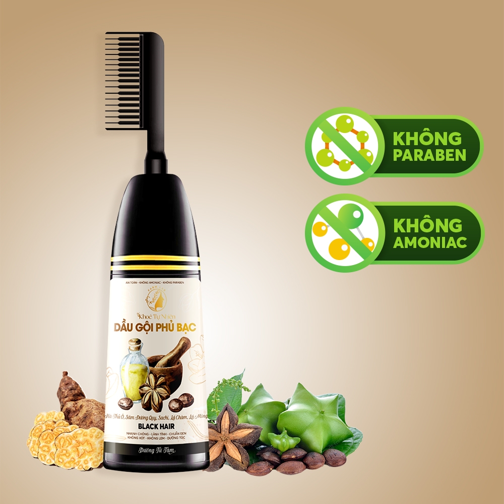 Dầu Gội Phủ Bạc Black Hair 200ml