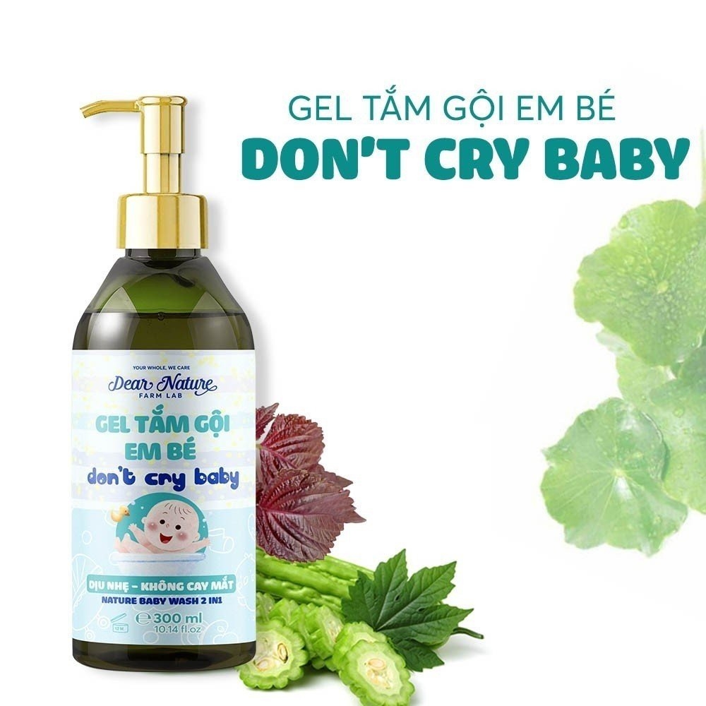 Gel tắm gội em bé Khoẻ Tự Nhiên Don't cry baby