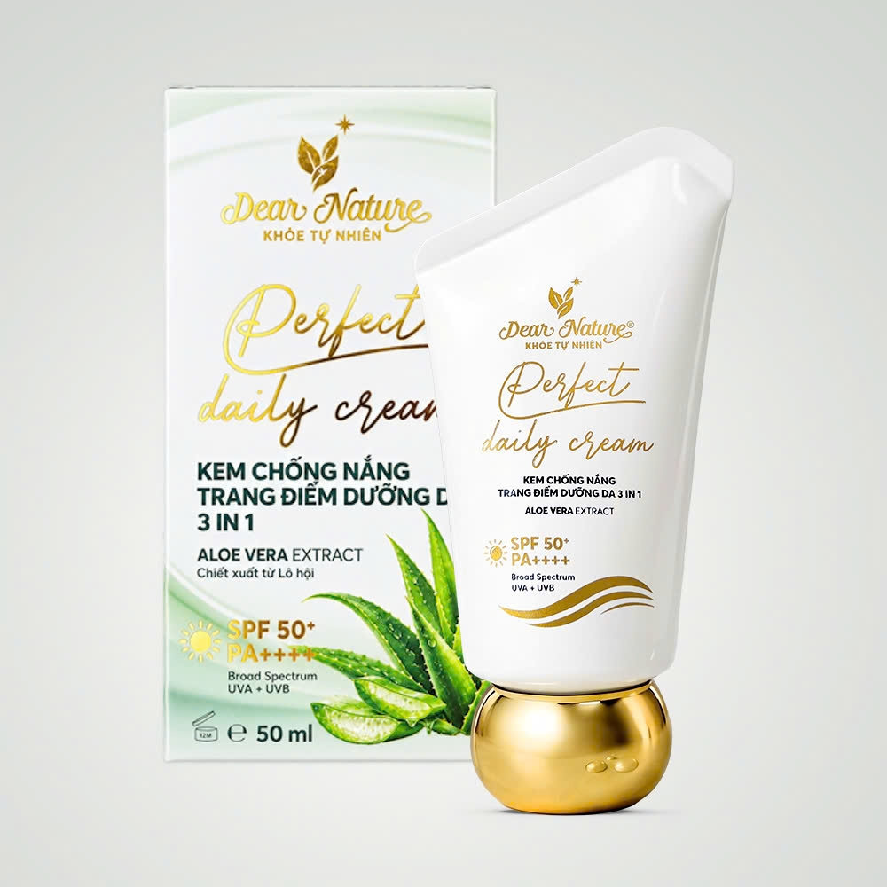 KEM CHỐNG NẮNG PERFECT DAILY CREAM 3 IN 1 – PHIÊN BẢN MỚI TUÝP 50ml