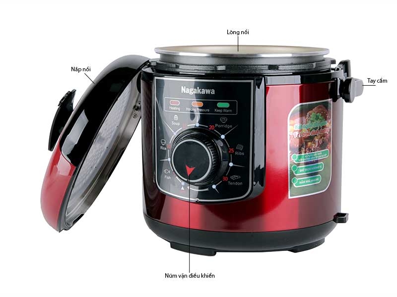 Nagakawa NAG0205 Multifunctional Pressure Cooker