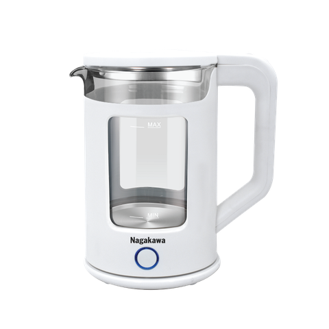1.7L Nagakawa NAG0318 Glass Fast Boiling Kettle