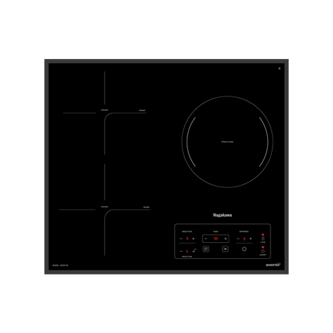 Nagakawa NK3F01M double electric and single infrared stove