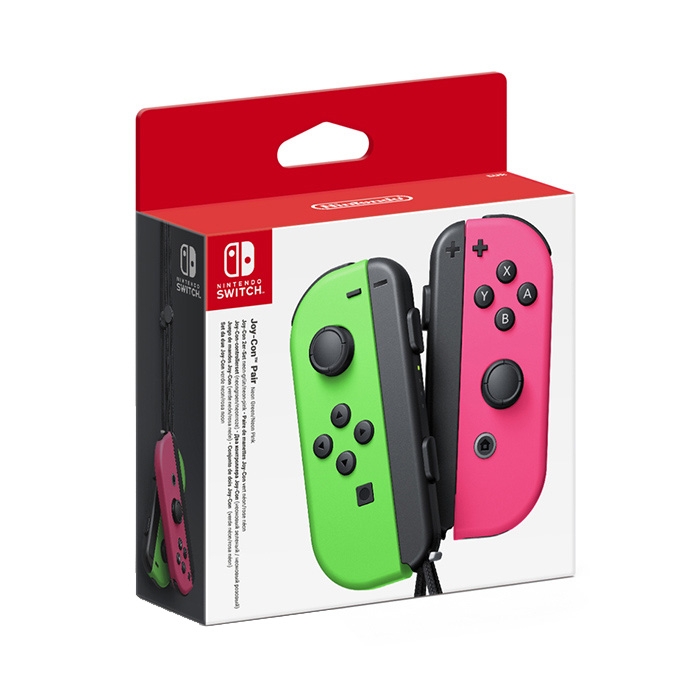 Joy-Con Controllers - Neon Green/Neon Pink Set