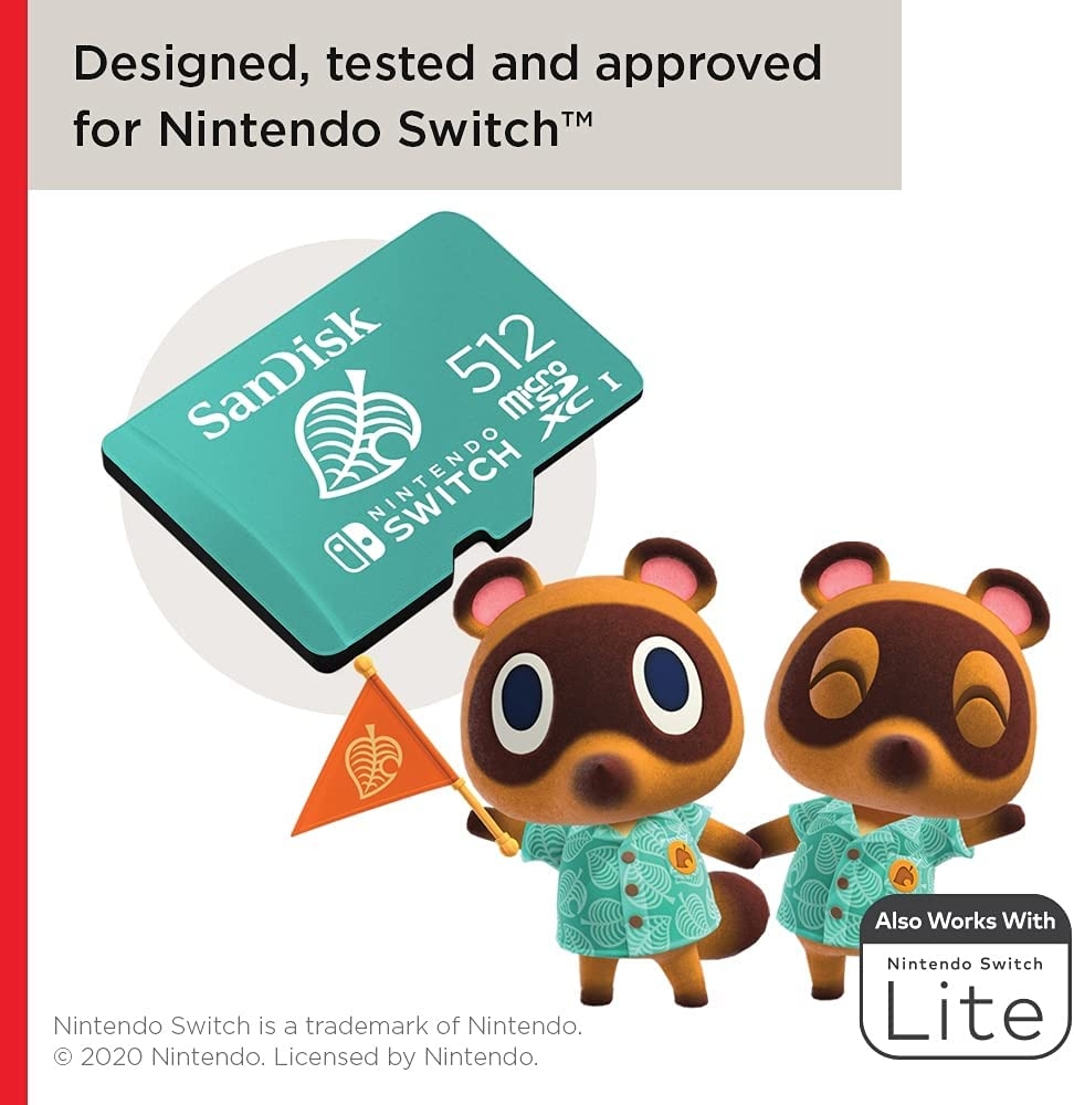 SD Card Nintendo Switch (512GB) - Animal Crossing