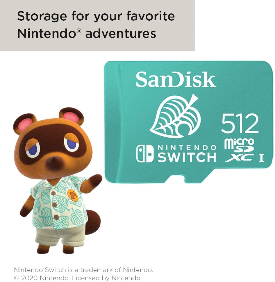 SD Card Nintendo Switch (512GB) - Animal Crossing