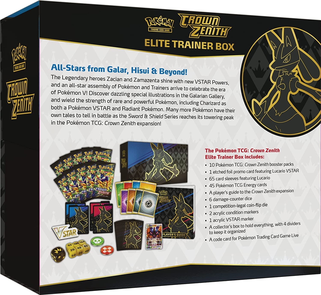 Pokemon TCG: Crown Zenith Elite Trainer Box