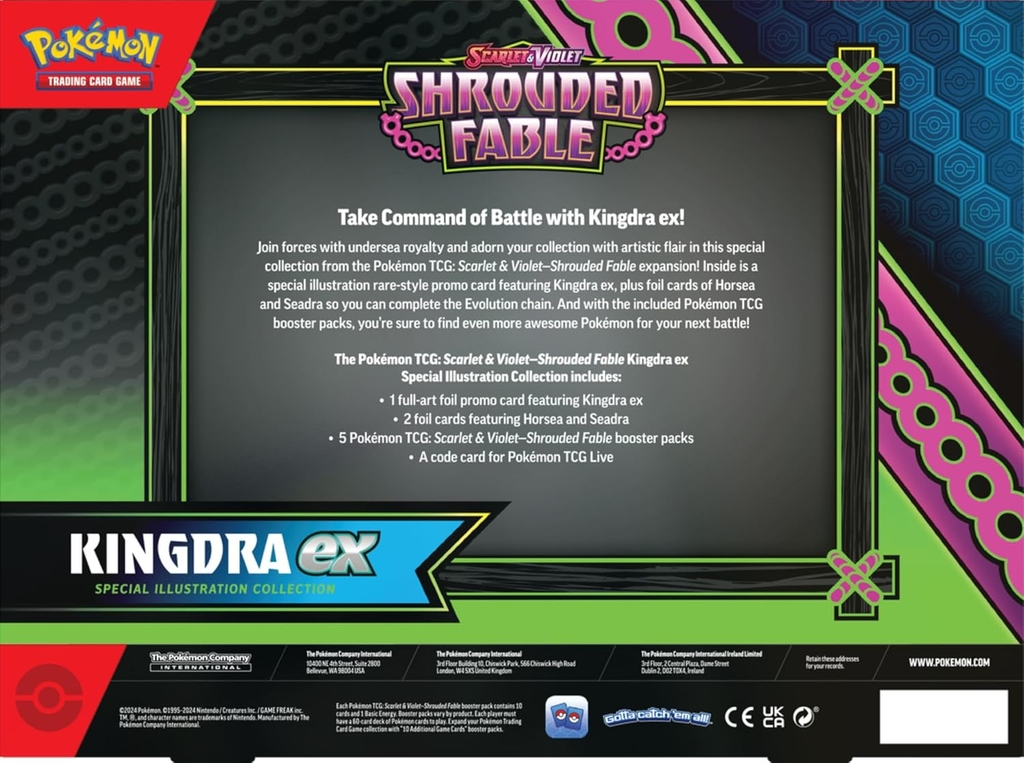 Pokemon TCG: Shrouded Fable - Kingdra ex Special Collection Assorted