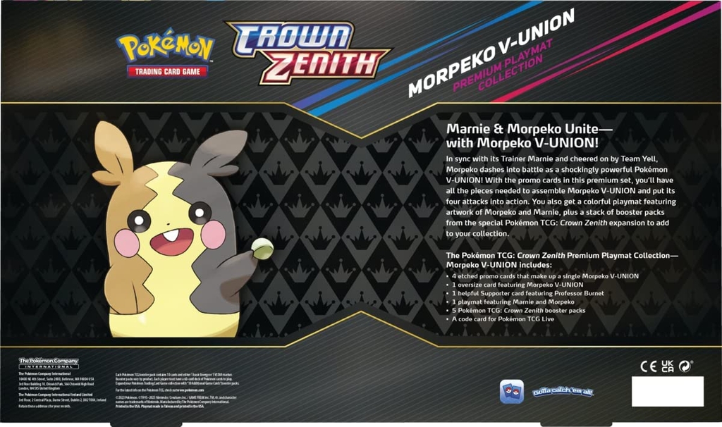 Morpeko V-Union - Crown Zenith Premium Playmat Collection