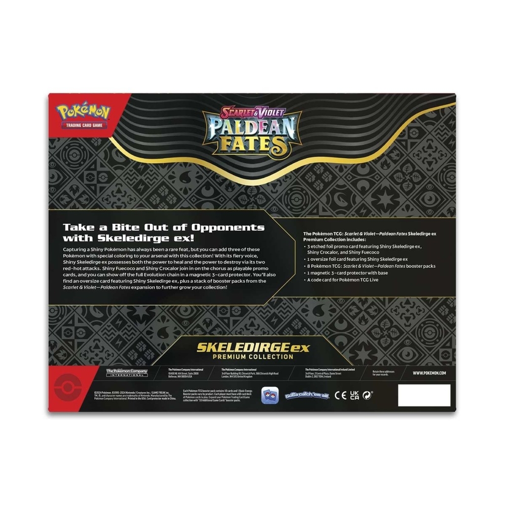 Pokemon TCG: Scarlet & Violet - Paldean Fates Skeledirge Ex Premium Collection