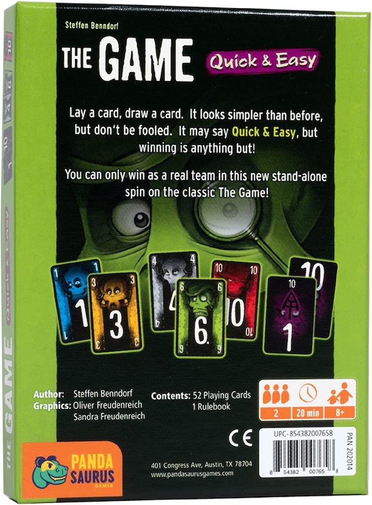 The Game: Quick and easy