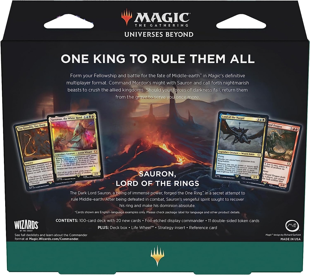 MTG: The Hosts of Mordor Commander Decks (The Lord of the Rings - Tales of Middle-earth)