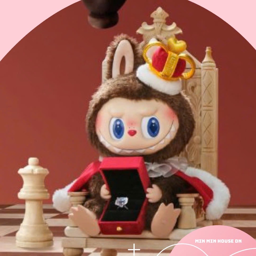 [Auth ] Labubu King POP MART THE MONSTERS Let's Checkmate Series-Vinyl Plush Doll