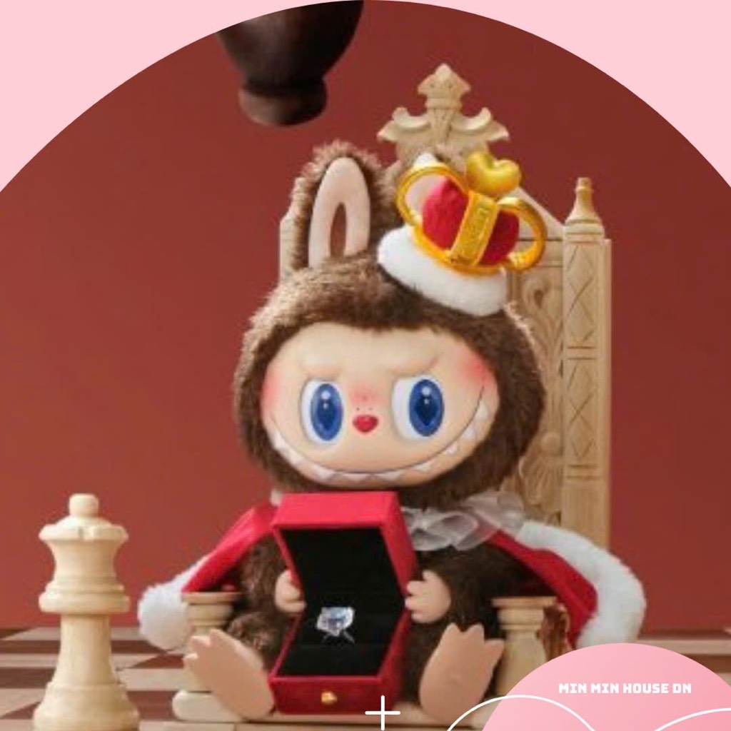 [Auth ] Labubu King POP MART THE MONSTERS Let's Checkmate Series-Vinyl Plush Doll