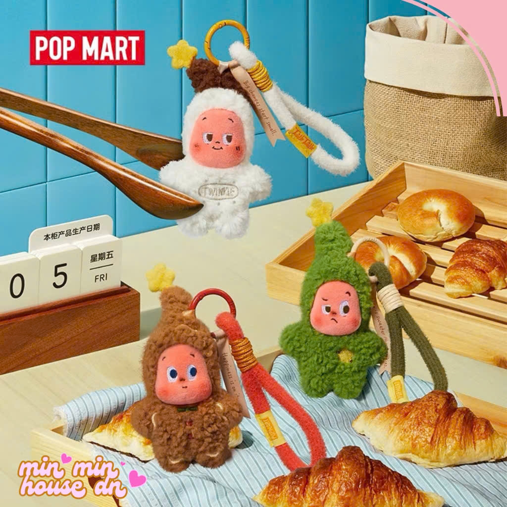 POP MART Twinkle Twinkle Savor the Moment Series-Fresh-Baked Mini Cookies Plush Pendant Blind Box - twinkle v4