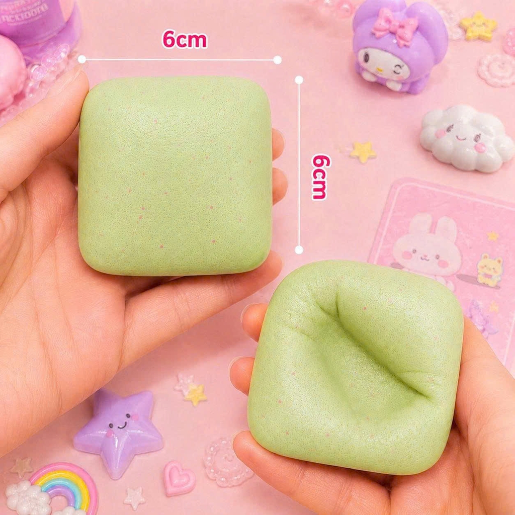 Squishy HT Mochi Vuông dính nhẹ