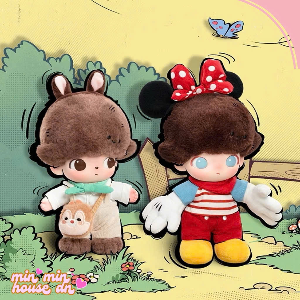 DIMOO WORLD X DISNEY Series-Vinyl Plush Keychain Blind Box POP MART