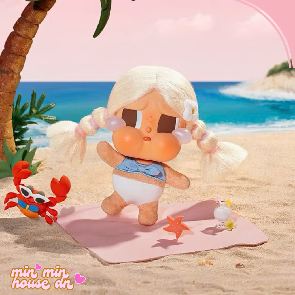 POP MART CRYBABY Vacation Mode On Series-Vinyl Plush Pendant Blind Box
