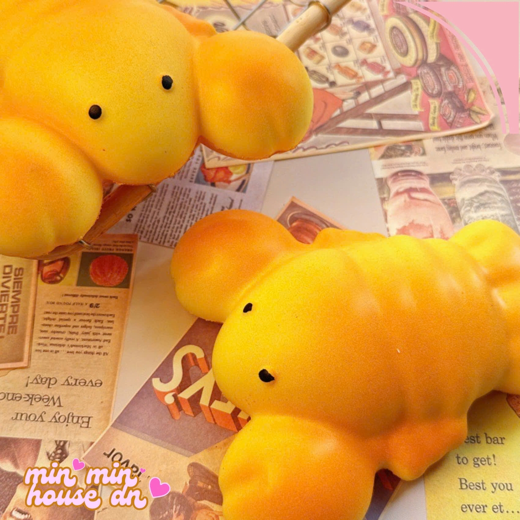 Squishy Chậm Tăng - Bánh Mỳ Tôm Hùm - Bánh Mỳ Con Cua HT