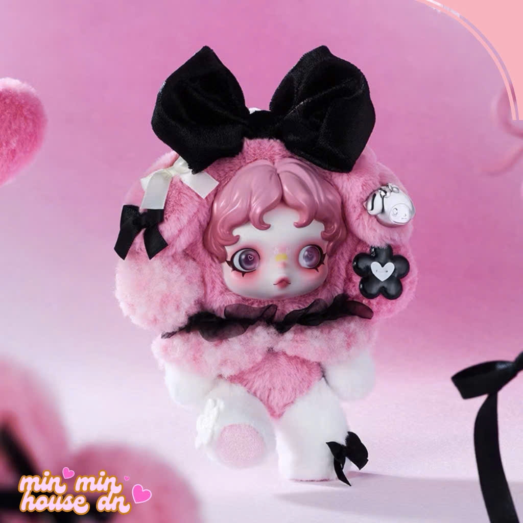 POP MART SKULLPANDA × KUROMI /MY MELODY Plush Action Toys Figure Birthday Gift Kid Toy