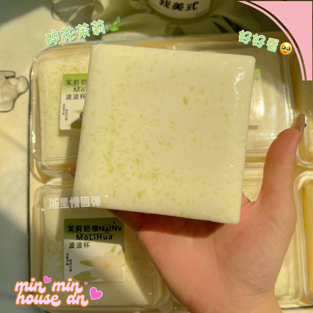 Squishy HT Soap Bánh Xà Phòng 2 Mặt Khổ Vuông Slow Siêu Mềm