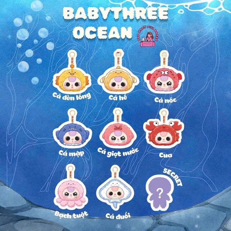 Blind Box Baby Three Ocean Blindbox BB3 Hải sản