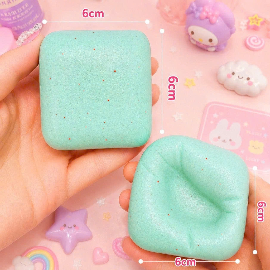 Squishy HT Mochi Vuông dính nhẹ