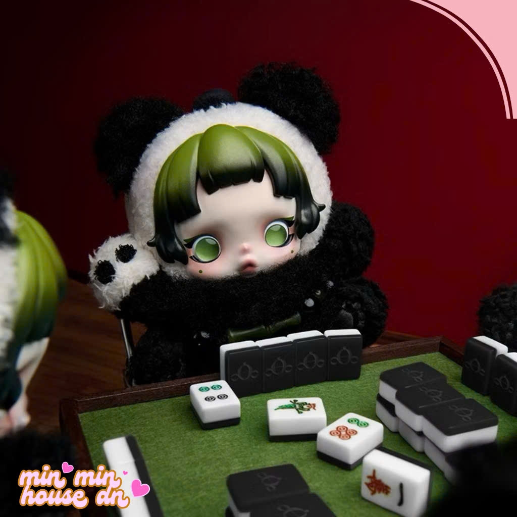 Skullpanda Panda - Gấu trúc - Bảng đặc biệt 17cm móc khoá POP MART