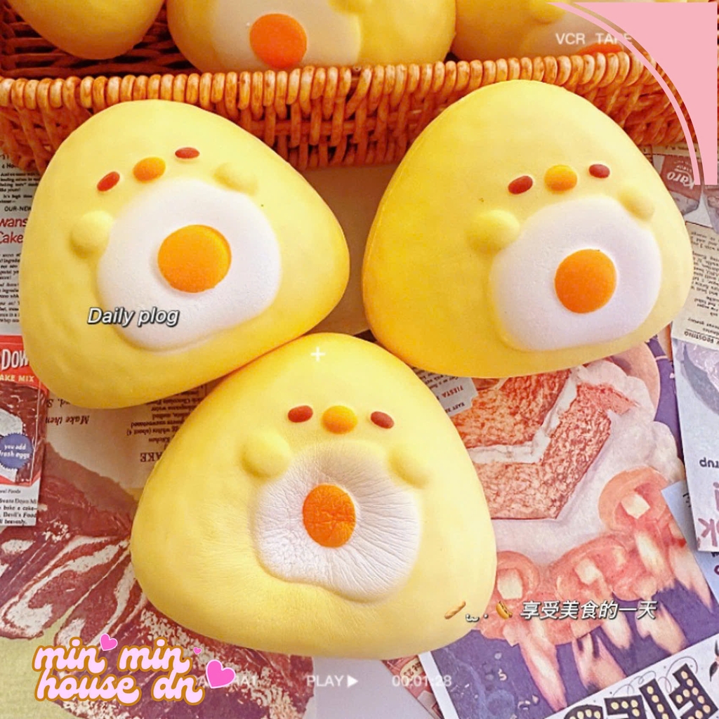Squishy Chậm Tăng - Bé Trứng Rán HT