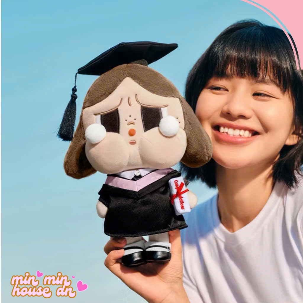 POP MART CRYBABY Sunset Concert - Plush Doll - Crybaby Tốt Nghiệp