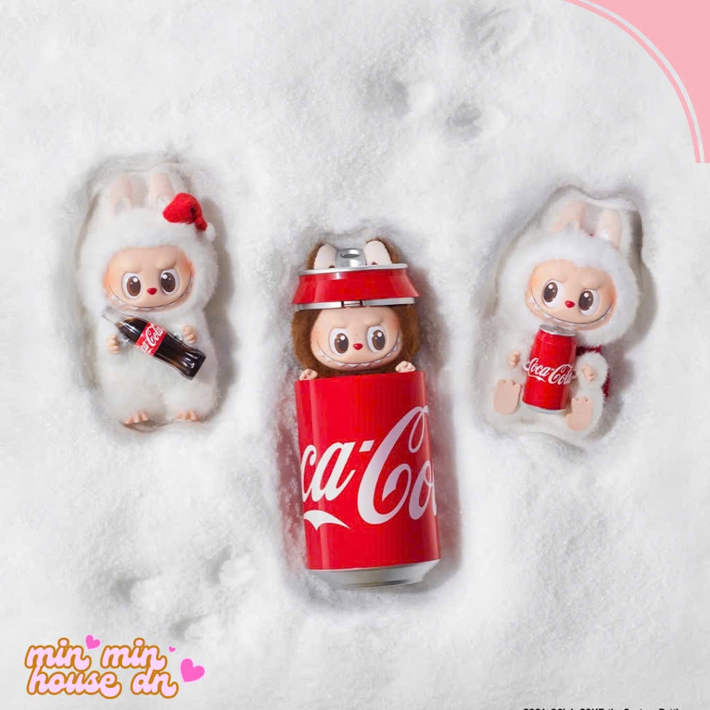 Labubu x Coca-Cola | Móc khóa bông Pop Mart Blind Box