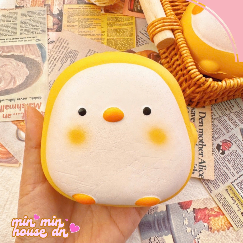 Squishy HT Chú Vịt Vàng Dễ Thương Chậm Tăng Slow