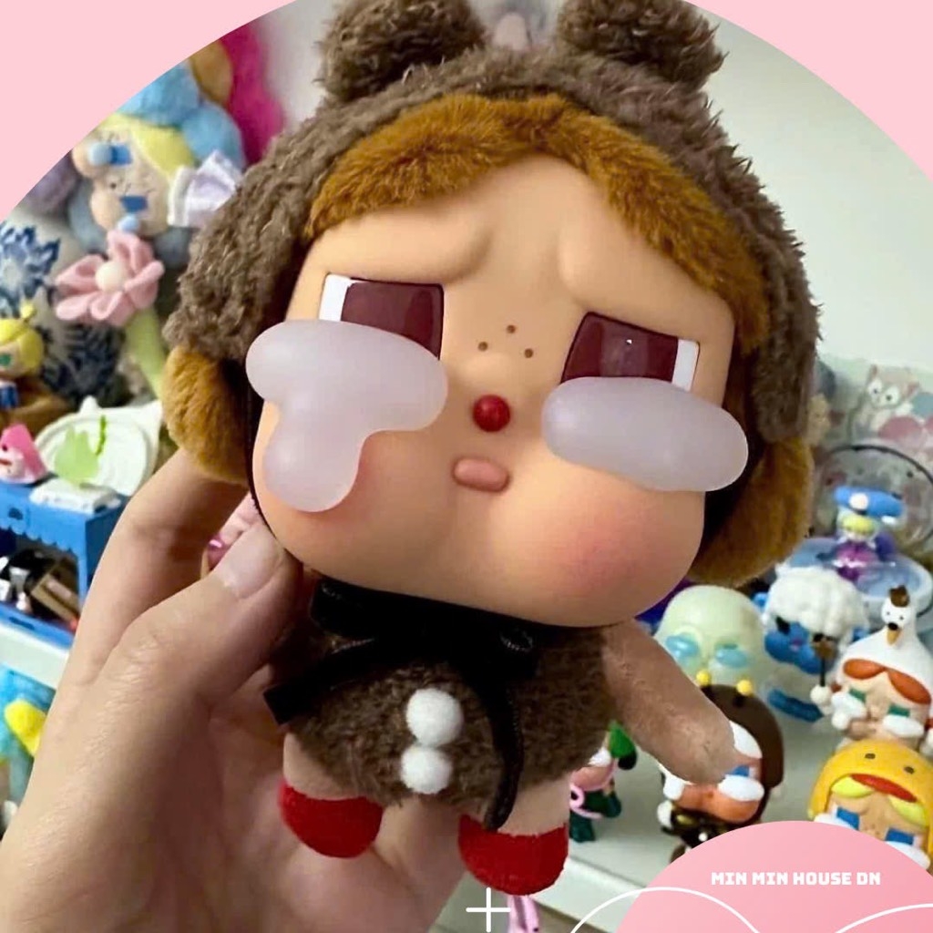 [Chính hãng] POP MART CRYBABY Crying Again Series-Vinyl Face Plush Blind Box Action Toys Figure Birthday Gift Kid Toy