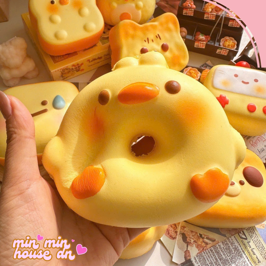 Squishy Bánh mỳ hình động vật dễ thương Chậm Tăng Mềm Mịn