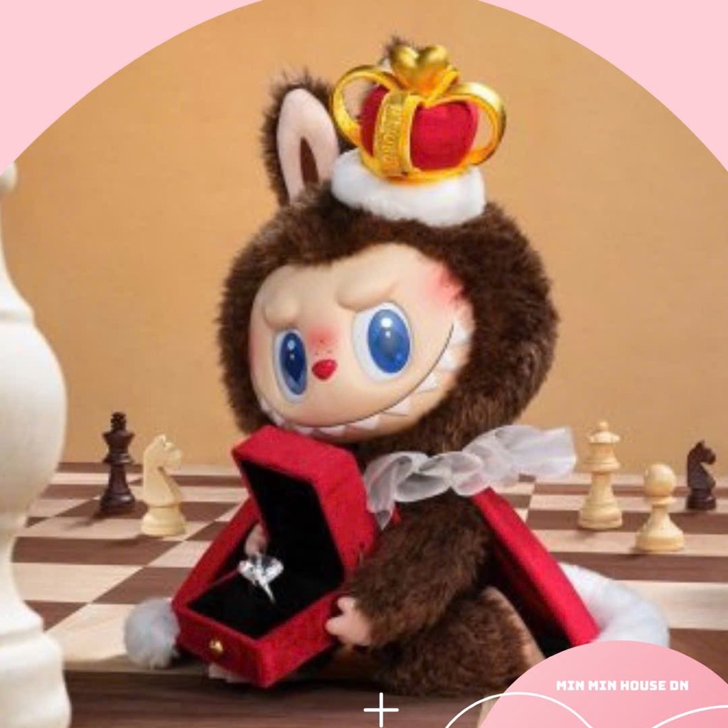 [Auth ] Labubu King POP MART THE MONSTERS Let's Checkmate Series-Vinyl Plush Doll