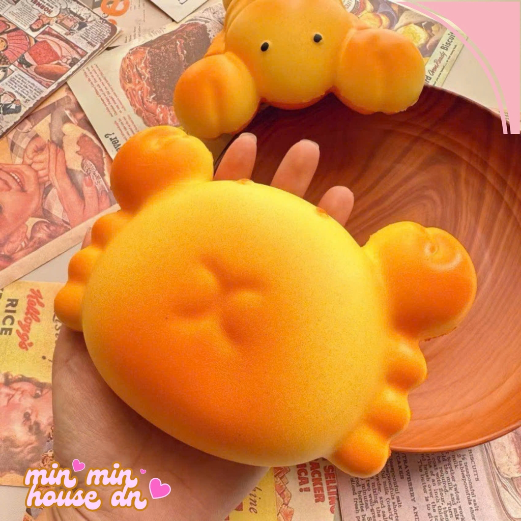 Squishy Chậm Tăng - Bánh Mỳ Tôm Hùm - Bánh Mỳ Con Cua HT