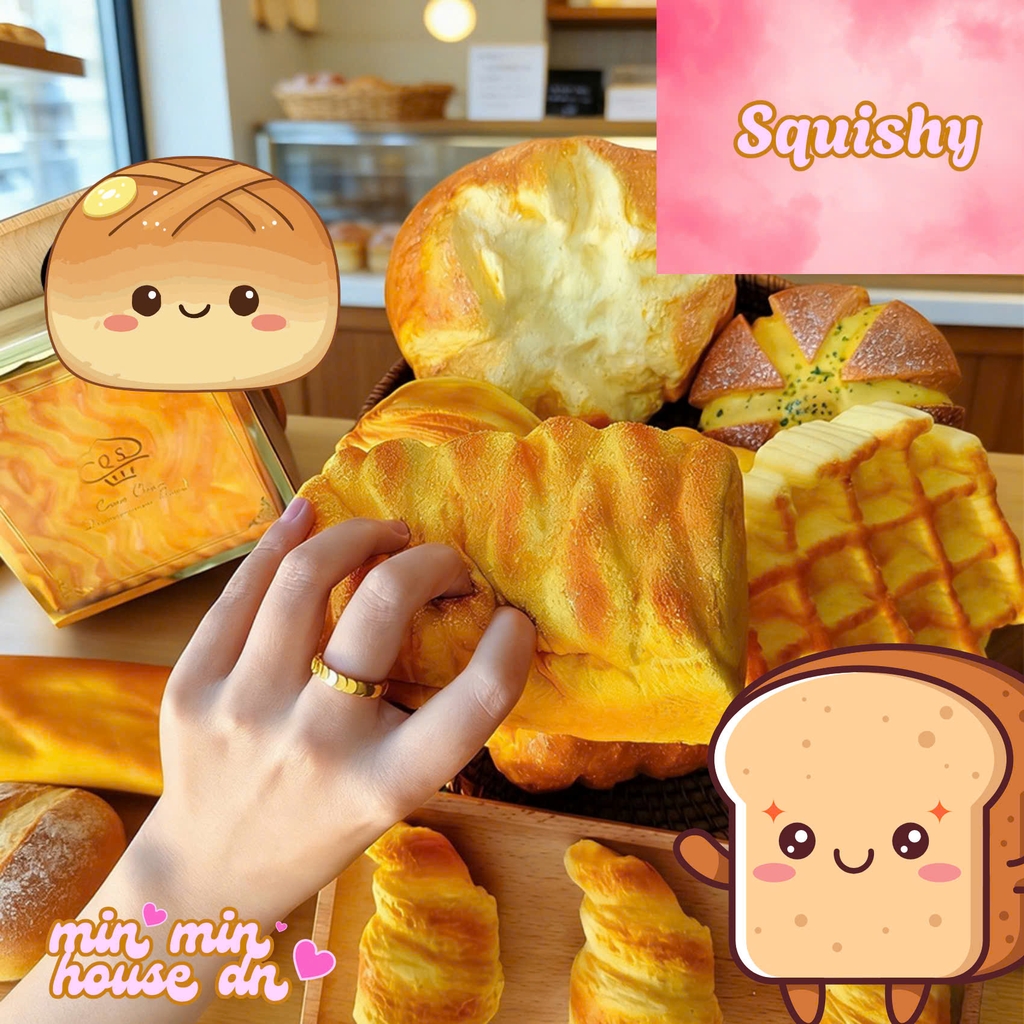 Squishy Bánh Mỳ Siêu Bự - Chất Xưa Ht