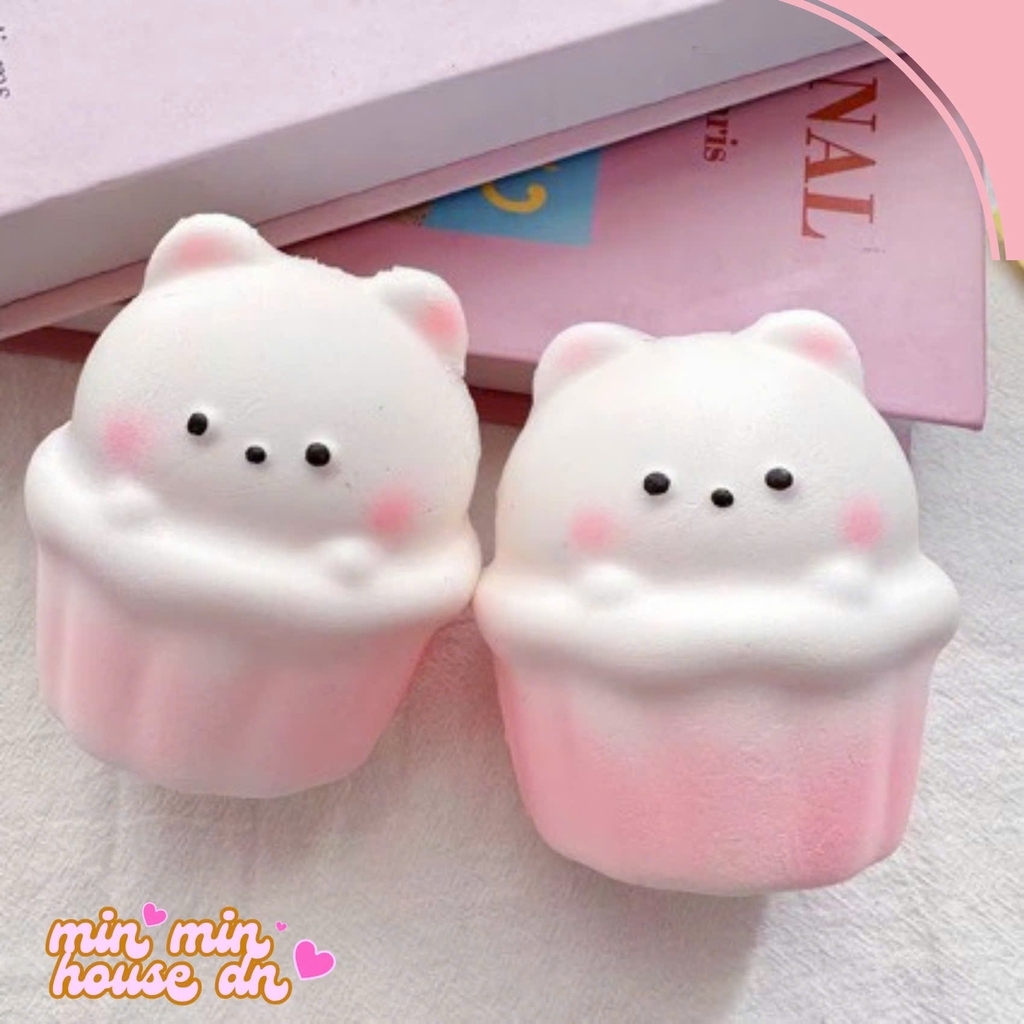 Squishy HT Bé Gấu trong cúp dễ thương chậm tăng slow
