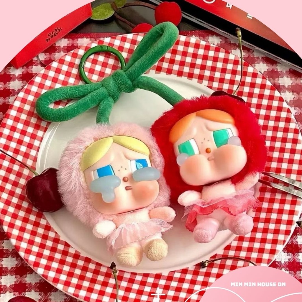 POP MART CRYBABY Crying for love series - Vinyl Plush Hanging Card ( love you chery much ) Live Seal SP