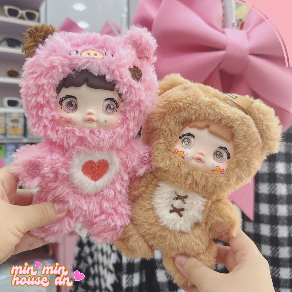 Nommi Ver 1 Động Vật Đáng Yêu, Blind Box Ngẫu Nhiên, móc khoá túi gấu bông