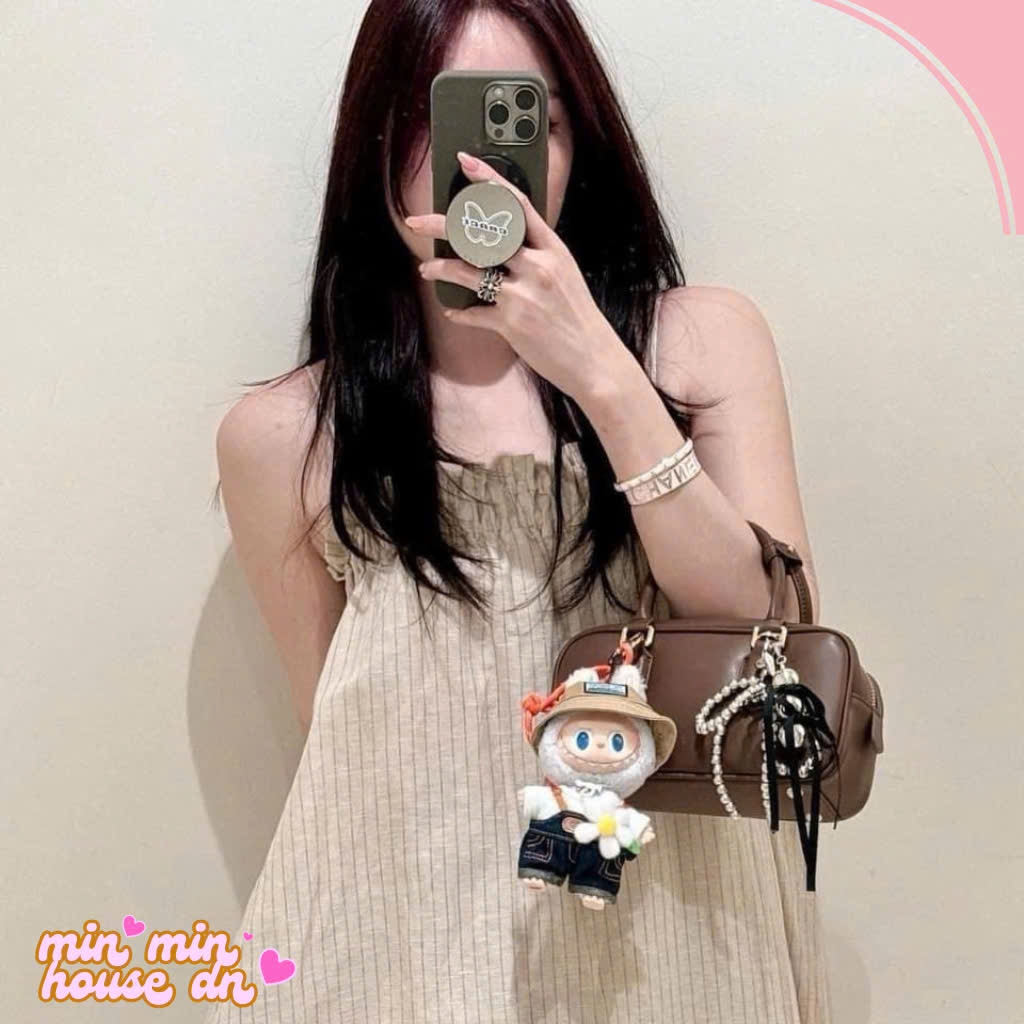 POP MART THE MONSTERS FALL IN WILD  SERIES-Vinyl Labubu Cúc Nhỏ 17cm