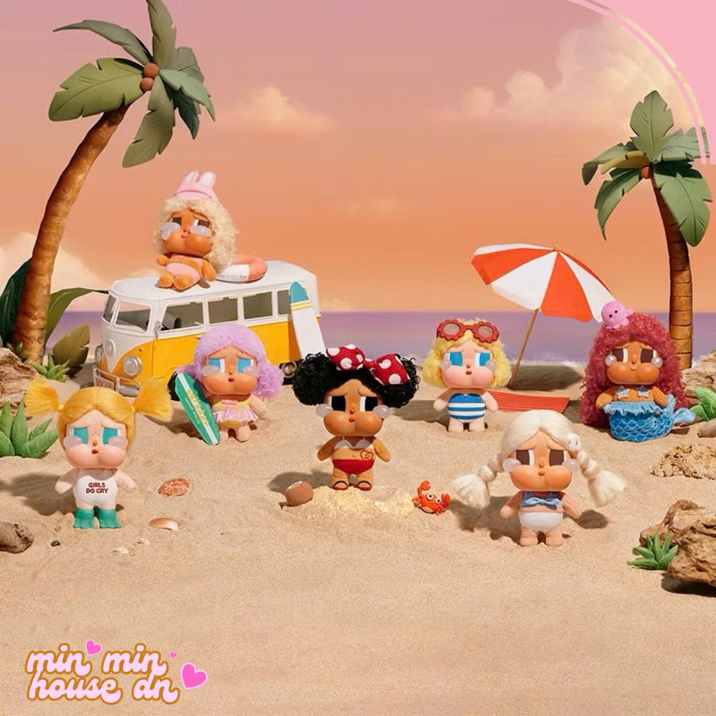 POP MART CRYBABY Vacation Mode On Series-Vinyl Plush Pendant Blind Box