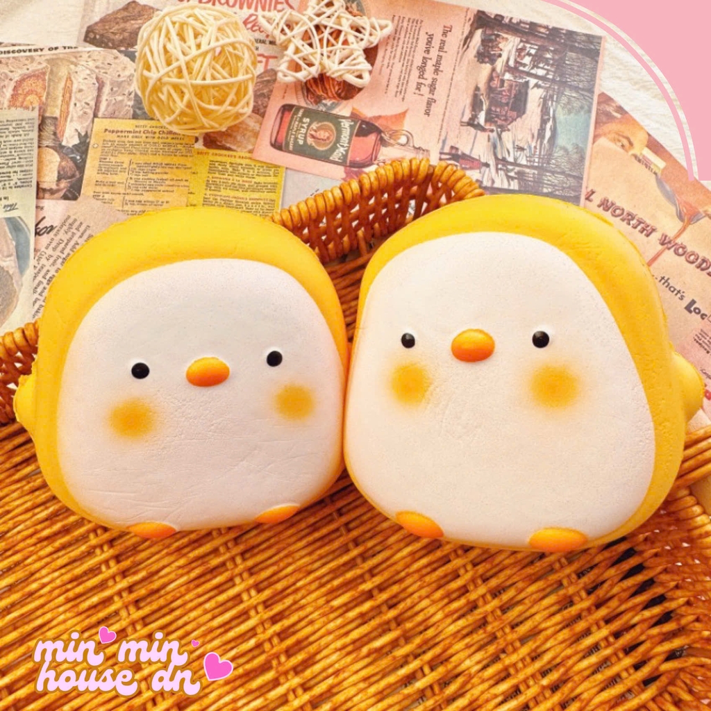 Squishy HT Chú Vịt Vàng Dễ Thương Chậm Tăng Slow