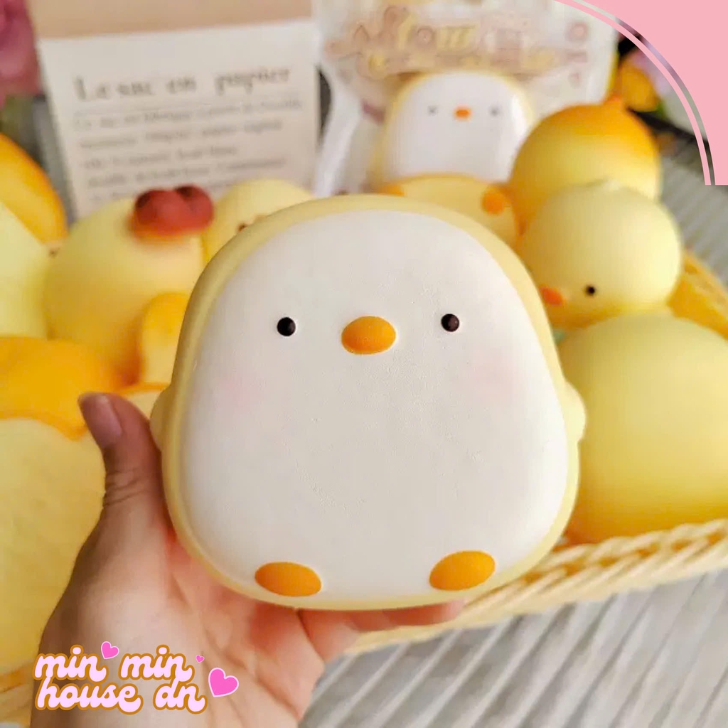Squishy HT Chú Vịt Vàng Dễ Thương Chậm Tăng Slow