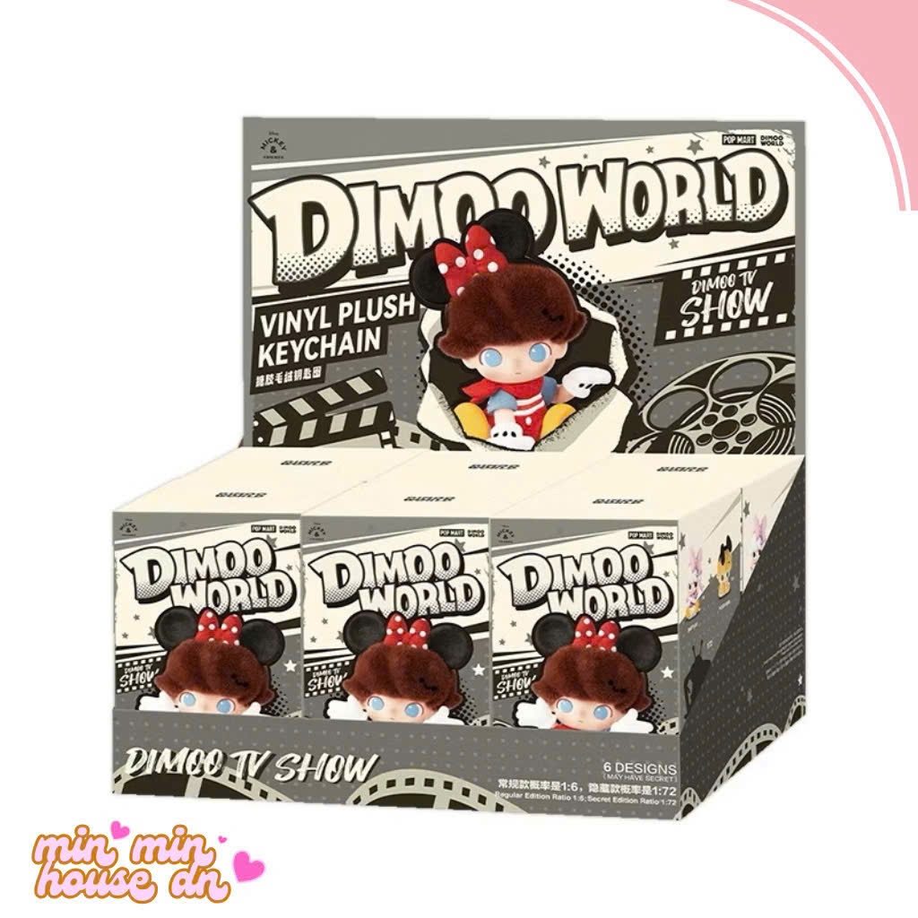 DIMOO WORLD X DISNEY Series-Vinyl Plush Keychain Blind Box POP MART