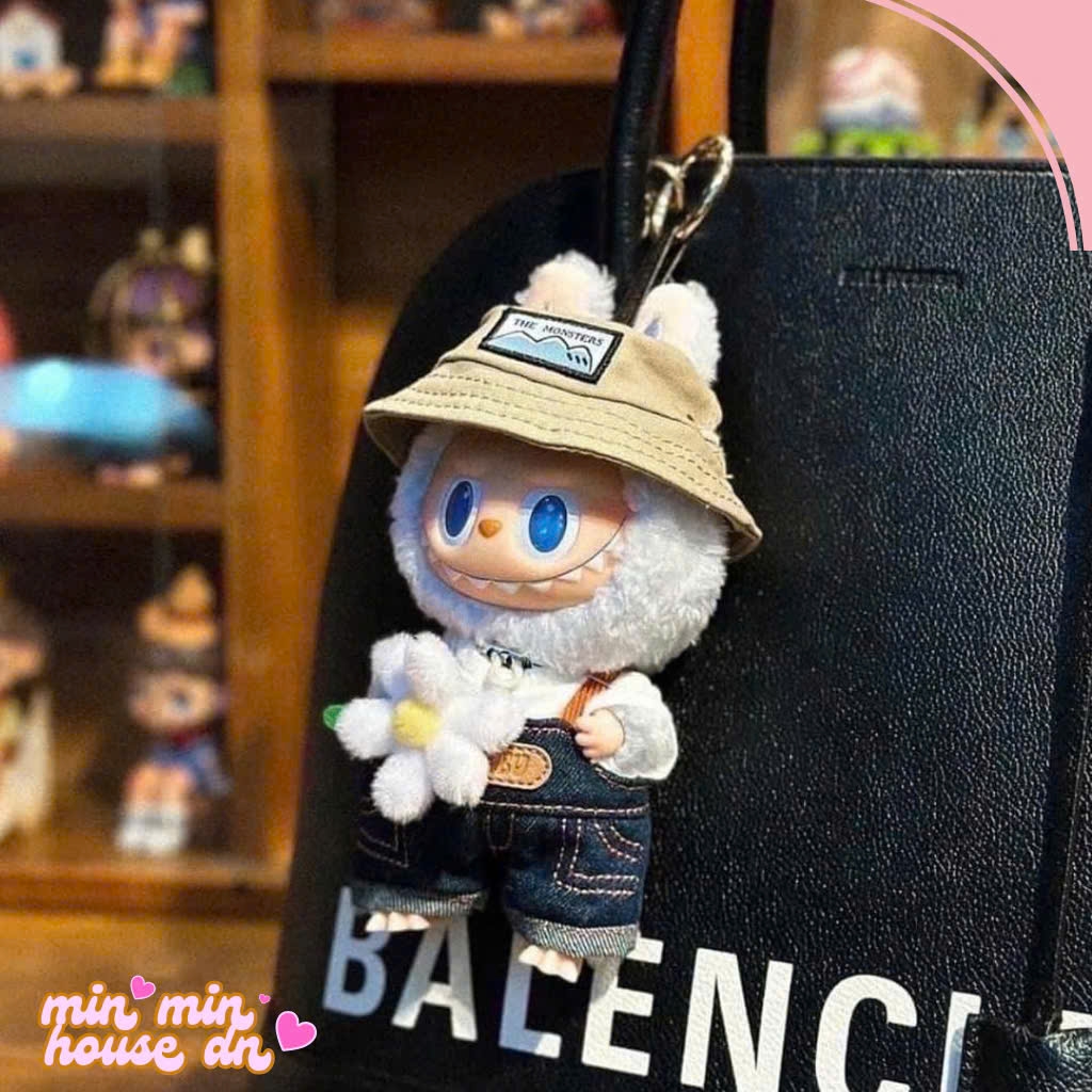 POP MART THE MONSTERS FALL IN WILD  SERIES-Vinyl Labubu Cúc Nhỏ 17cm