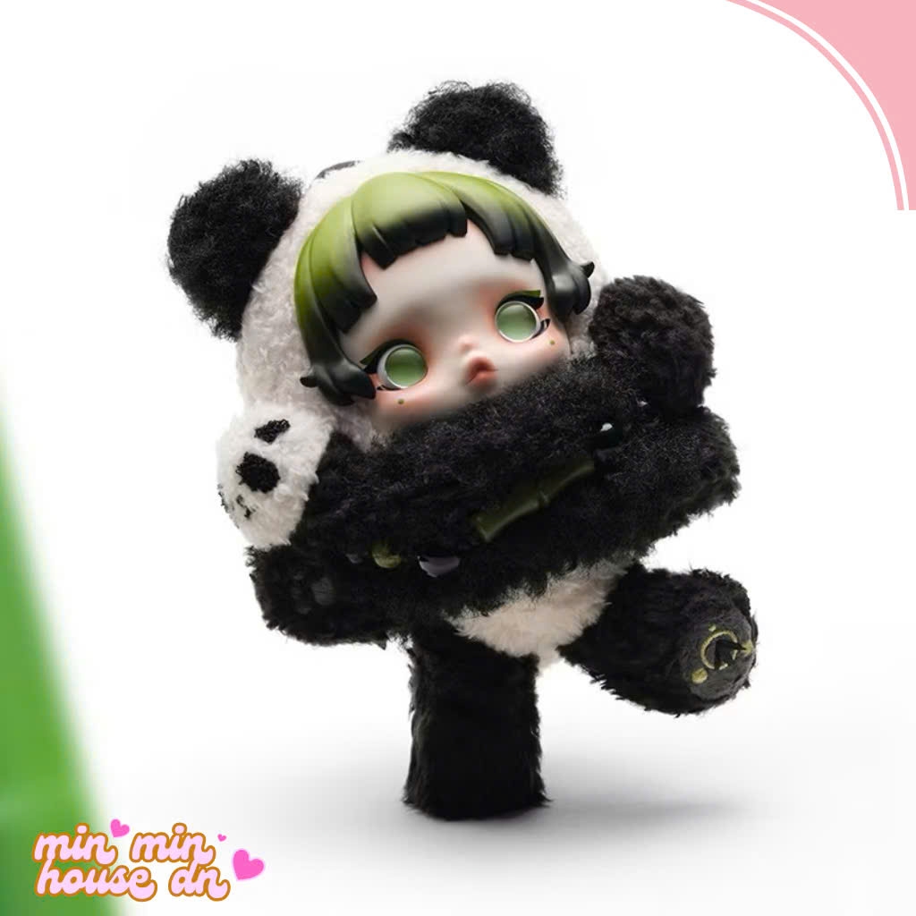 Skullpanda Panda - Gấu trúc - Bảng đặc biệt 17cm móc khoá POP MART