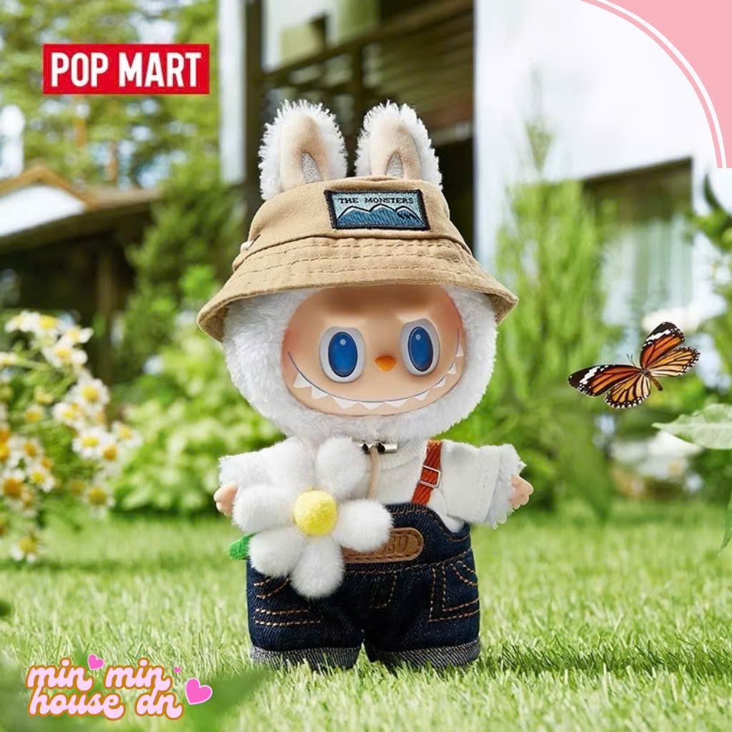 POP MART THE MONSTERS FALL IN WILD  SERIES-Vinyl Labubu Cúc Nhỏ 17cm