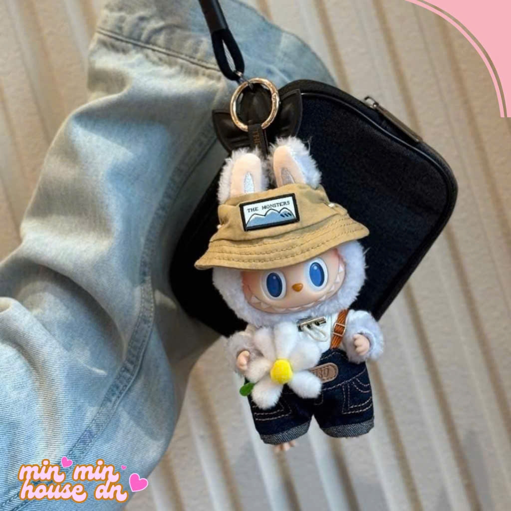 POP MART THE MONSTERS FALL IN WILD  SERIES-Vinyl Labubu Cúc Nhỏ 17cm